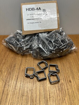 (Qty. 125) Pac Strapping Products HDB-4A Metal Buckles for Poly Strapping - 1/2''