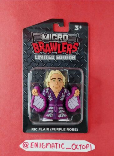 Ric Flair Purple Robe Micro Brawler Pro Wrestling Tees Exclusive MINT WWE WCW - Picture 1 of 2