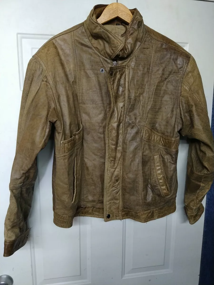 Leather jacket peter england sale