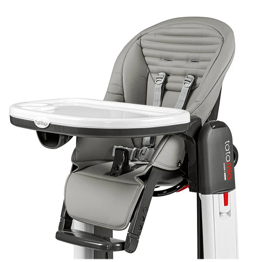 Original Tatamia Stripes Grey Peg Perego Highchair Mattress