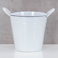 Blecheimer Pflanztopfset – 6 Stück, Verzinktes Eisen, Wasserdicht, 8 Cm Durchmesser, Mit Holzgriff