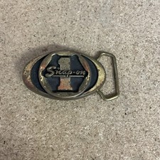 Vintage SNAP-ON Brass Belt Buckle SPP-455