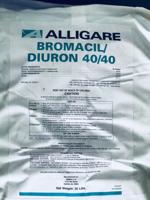 Bromacil/Diuron 40/40 - 25 Pounds (Replaces Krovar) by Alligare NO SALES: CA