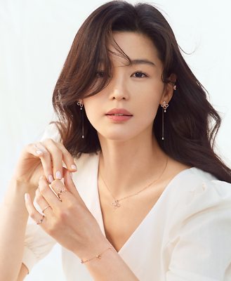 StoneHenge 14K Necklace T1497 Love Duet Rose Gold Cubic StoneHenge 14K Necklace T1497 Love Duet Rose Gold Cubic