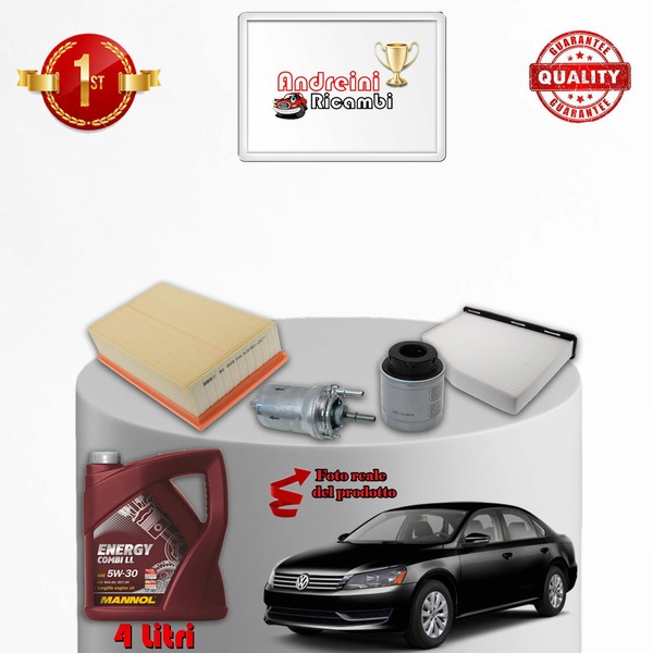 Set Service 4 Filter Und ÖL VW Passat VII B7 1.4 TSI 110KW 150CV Von 2010->-image