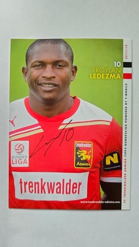 Froylan Ledezma, Costa Rica, FC Trenkwalder Admira, original Autogramm
