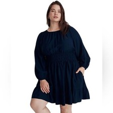 Madewell Sophia Open-Back Mini Dress