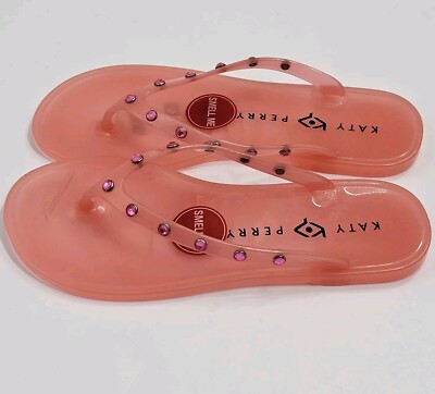 Katy Perry Geli Gem Women's US 5/35 Jeweled Jelly Flip Flop Sandal