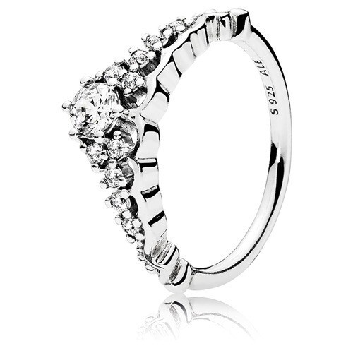 Pandora Fairy Tale Tiara Wishbone Ring - 196226CZ-60 - New without Tags