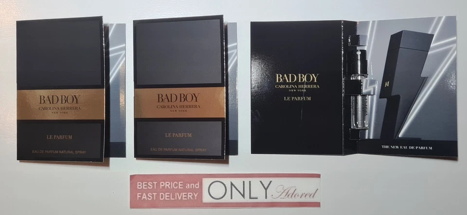 3 x Carolina Herrera BAD BOY LE PARFUM 1.5ml Eau de parfum mini SPRAYS *NEW*