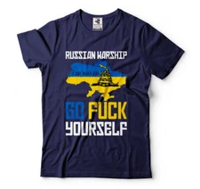 Ukraine Resistance T-shirt Russian Warship Radio call Tshirt Ukraine Trident Tee