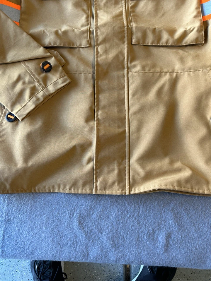 Chaqueta cortavientos Timberland Worker para hombre construcción reflectante media nueva con etiquetas Foto 3 de 4