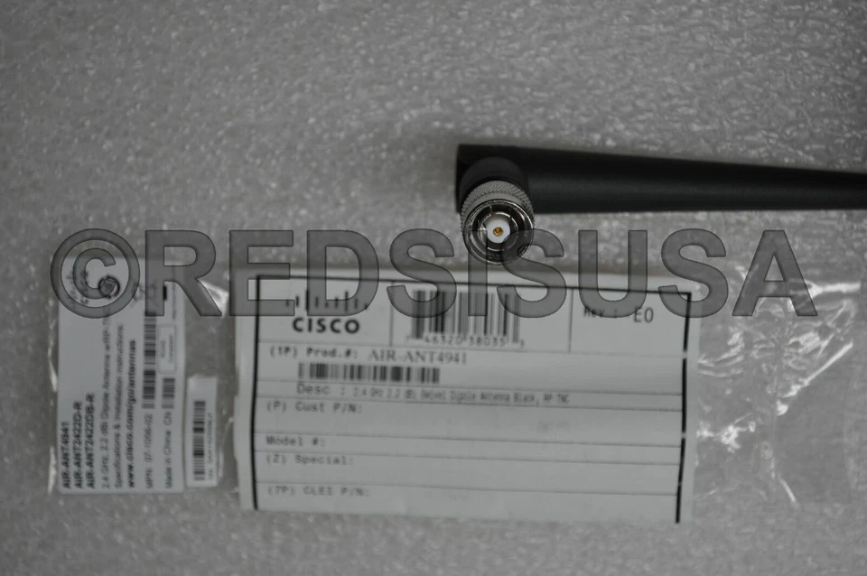 Cisco 2.2 DBI Dipole Antenna with Connector Certified 07-1056-02 AIR-ANT4941 - Image 2 of 2
