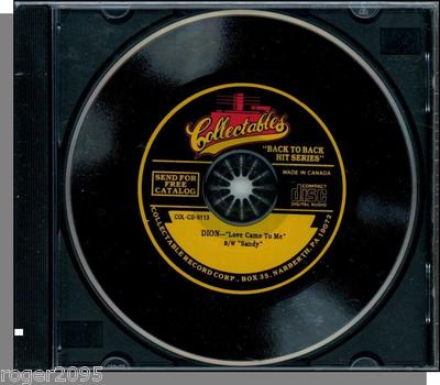 Dion - Love Came To Me + Sandy - New Collectibles CD Single!