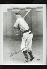 Babe Herman 8x10 Autographed Photo Cubs PSA Authentic