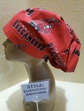 Tampa Bay Buccaneers ships NFL Women's Euro/Chef Surgical Scrub Hat/Cap