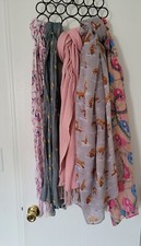 Pashmina Cashmere Scarf Shawl Wrap Chiffon Soft Women Print Pony Peace Fox Skull