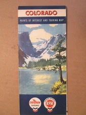 Chevron Road Map of Colorado 1961