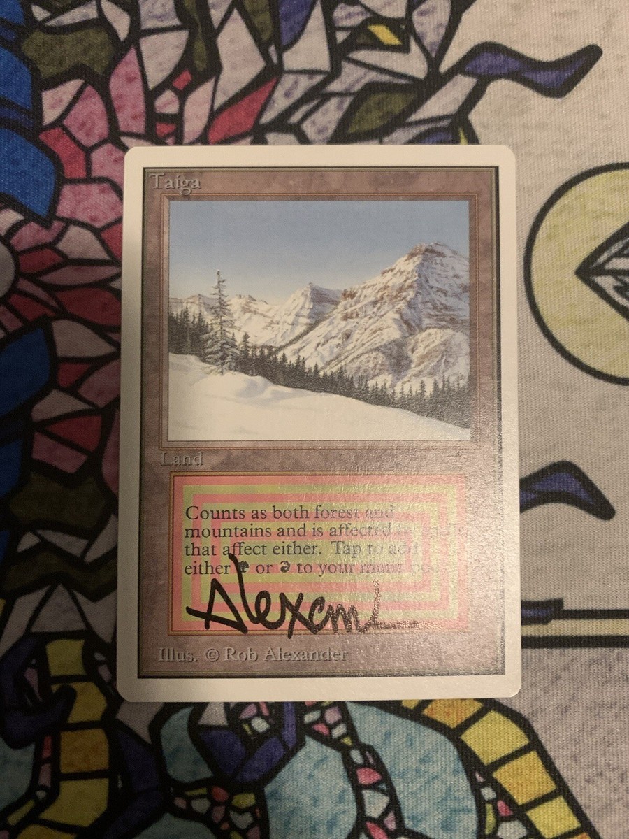 MTG Taiga 英 MTG Taiga Revised Edition Regular Rare | eBay