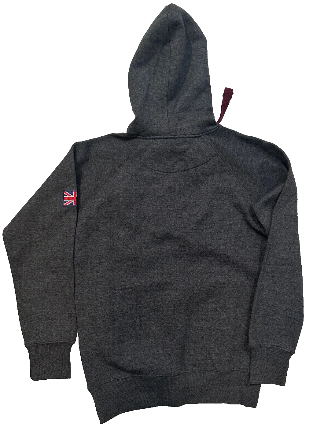 VETEMENTS Felpa con cappuccio unisex K&K Apparel London England taglia small grigia marrone nuova con etichette