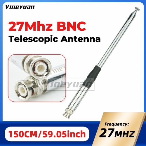 5 szt. 150cm / 59,05 cala 27MHz CB Radio Antena teleskopowa BNC Wtyczka Złącze Radio - Zdjęcie 2 z 12