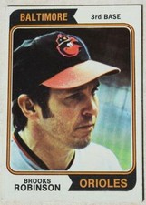 Brooks Robinson1974 Topps Baseball Card 160 Orioles 3rd Base Trade Card Ungraded