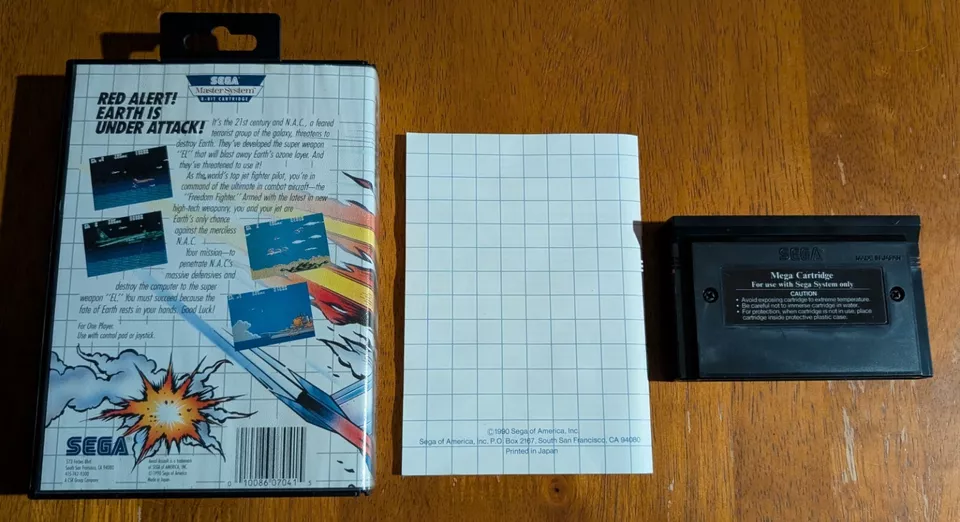 1990 Sega Master System Aerial Assault CIB *BEAUTIFUL HIGH GRADE EXAMPLE* - Image 2 of 4