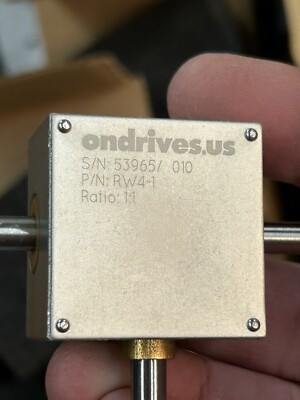 QTY 1 ONDRIVES RW4-1 RIGHT ANGLE MITER GEAR BOX- 1:1 RATIO STAINLESS/ ALUMINUM