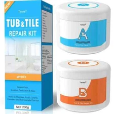 Tub Repair Kit White & Porcelain Repair Kit 3.7 OZ - Bathtub Repair Kit for C...