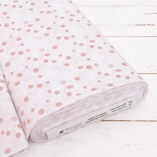 Threadart Cotton Quilting Fabric By The Yard - Vintage - White Dots