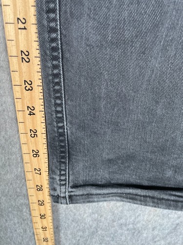 Pantalones de mezclilla Carhartt para hombre 33x30 negros ajustados rectos trabajo tareas elásticos - Imagen 9 de 12