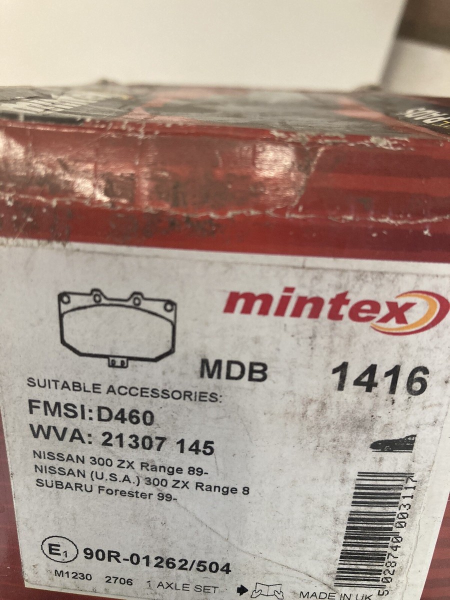 Mintex 1416 front brake pad set NEW suit nissan 300zx subaru