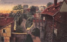 A167 Germany 1921 Nordhausen Primariusgraben Street vintage postcard