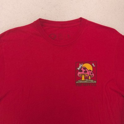 Neff Savages Graphic Casual Short Sleeve T Shirt Mens Size Large L Red