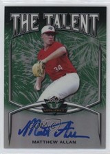 2019 Leaf Valiant The Talent Green Prismatic 68/99 Matthew Allan Auto nd3
