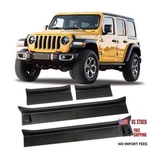 4PCS for Jeep Gladiator Door Sill Guards Kit for 2018-2026 Jeep Wrangler