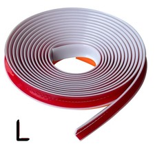 Protalwell Rubber L Edge Trim Self-adhesive White 10ft S - 10 Ft White Protalwell Rubber L Edge Trim Self-adhesive White 10ft S - 10 Ft White