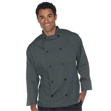 Chef Coat Fame long sleeve 10 button Uniform City 6592 5XL Granite 6592-1040-5X
