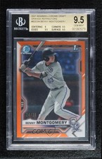2021 Bowman Draft Chrome Orange Refractor 24/25 Benny Montgomery BGS 9.5 w5p