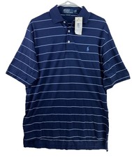 NWT Polo Ralph Lauren Men s Small 100 Pima Cotton Golf Fit Blue Polo Shirt 69