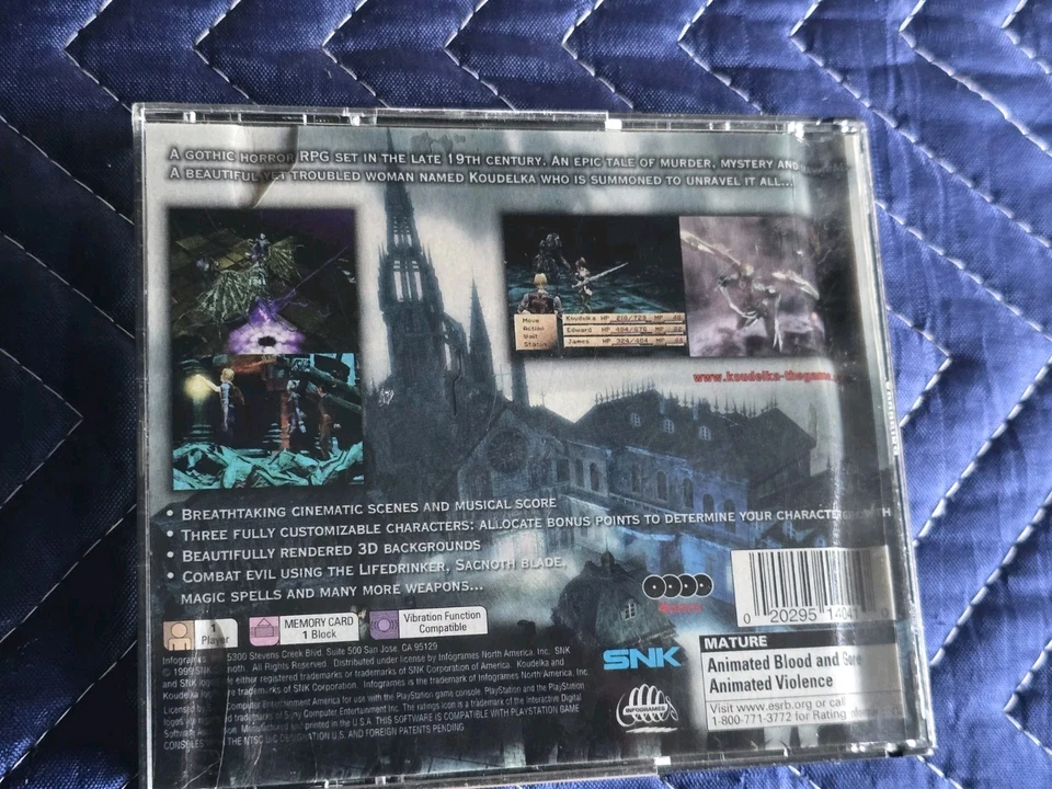 Koudelka, PS1 – PlayStation 1 – Complete 4-Disc CIB – Horror JRPG –Rare - Tested - Image 3 of 4