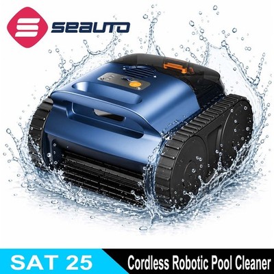 Seauto SAT25 Pool Cleaner, Smart Cordless Robotic Pool Vacuum for Inground Pools
