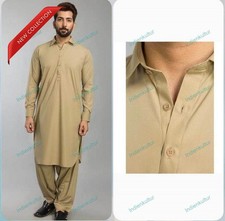 Traditional Ethnic Shirts Top Shirt Solid Mens Clothes Cotton Cloth Kurta