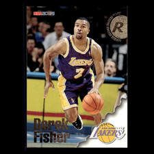 Derek Fisher Rookie #287 1996 Hoops Los Angeles Lakers Basketball Card NBA NM. rookie card picture