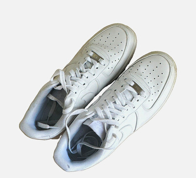 Nike Air Force 1 Herren Sneaker Low Top Weiß Schnürung EU 42,5