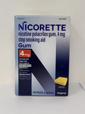 Nicorette Original 4mg Gum ~ 110 Pieces ~ 11/2026