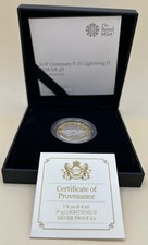 RAF Centenary F-35 Lightning II 2018 UK £2 Silver Proof Coin