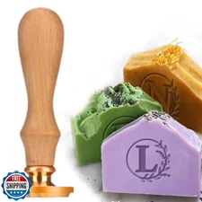 Palksky Custom Stamp for Initial Personalized Soap and Other Crafts; 26 Lette