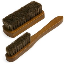 Horse Hair Cleaning Brush Set for Leather, Upholstery, Furniture More