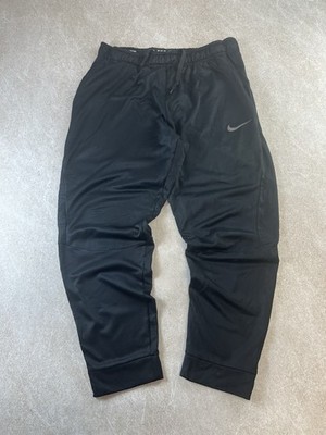 Nike Pro Therma-FIT Herren Tapered Trainingshose schwarz Gr. XL Fleece Jogginghose